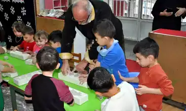 Kütahya'da Anaokulu Çocukları Çini Sanatı ile Buluştu