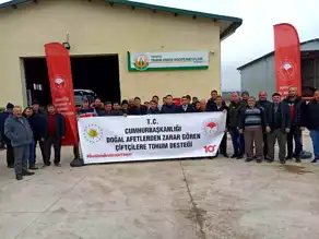 Kütahya Aslanapa'da Çiftçilere Tohum Desteği
