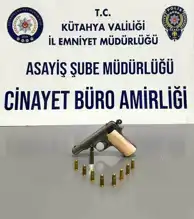 Kütahya'da Ruhsatsız Tabanca Operasyonu