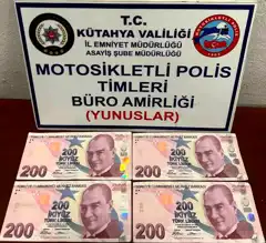 Kütahya'da Sahte Para Operasyonu: 2 Gözaltı