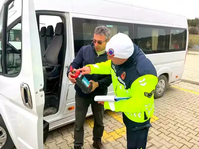 Kütahya'da Okul Servisleri Denetimde