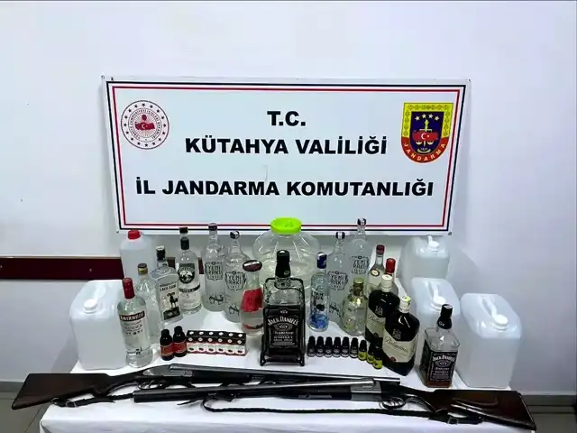 Simav'da Kaçak İçki Baskını: 1 Gözaltı